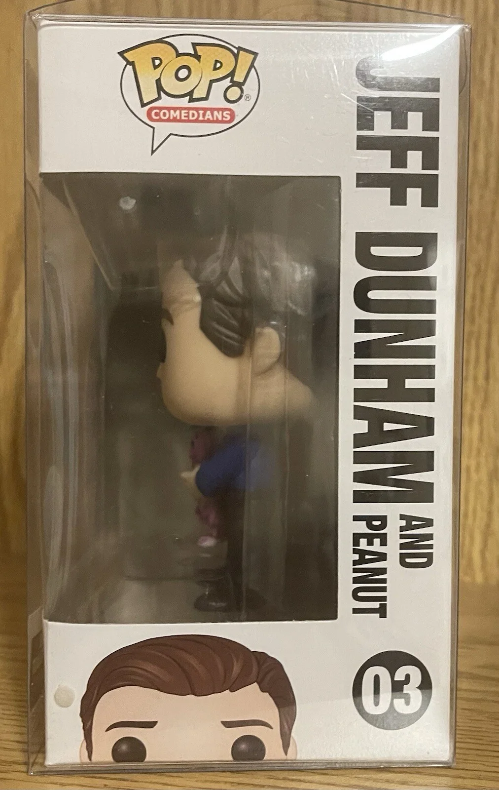 Jeff Dunham — Funko Jeff Dunham and Peanut Signed blue Pen Signed Exclusive Direct Protector, image 5