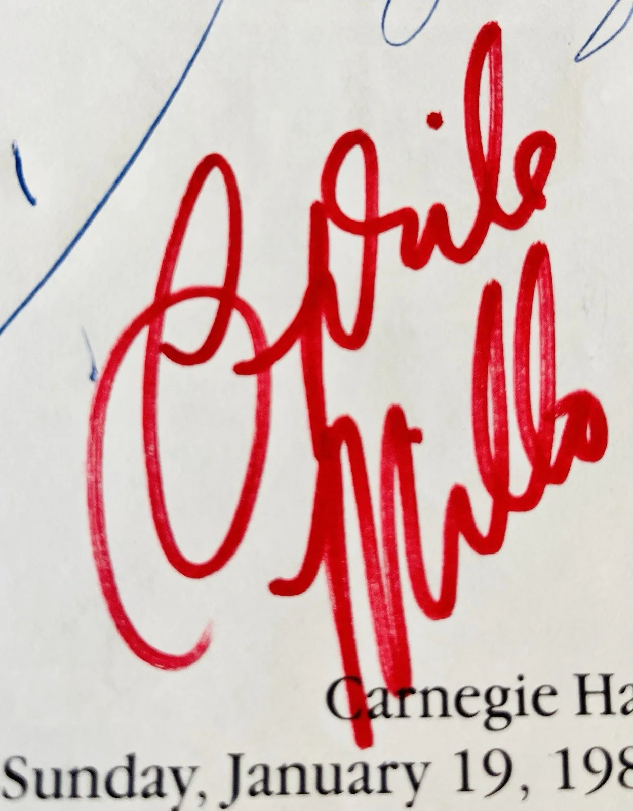 Aprile Millo Eve Queler 1986 Autographed Program Page 6”x10.5” 1986 I Lombardi, изображение 2