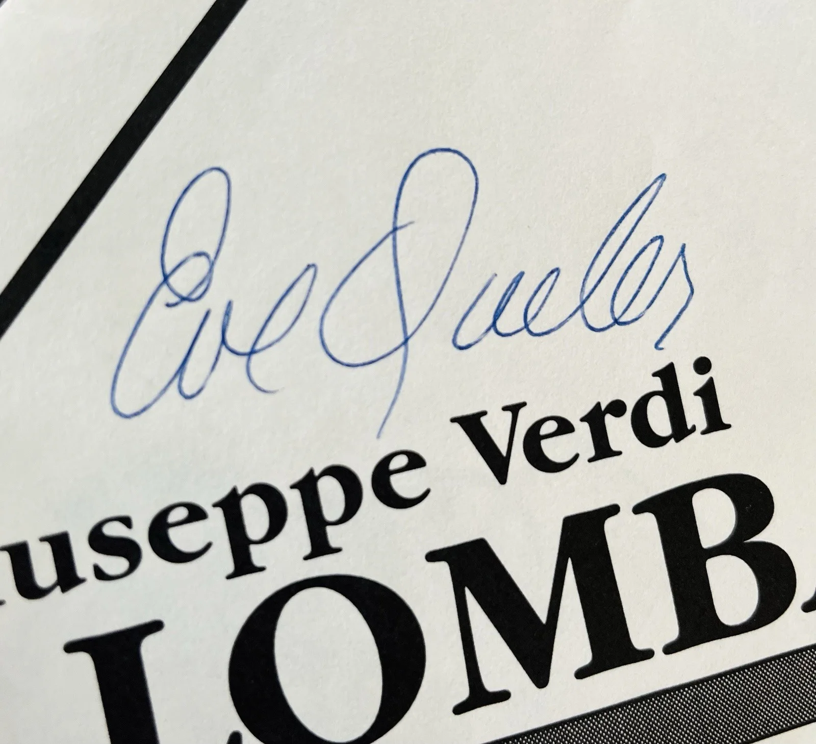 Aprile Millo Eve Queler 1986 Autographed Program Page 6”x10.5” 1986 I Lombardi, изображение 3