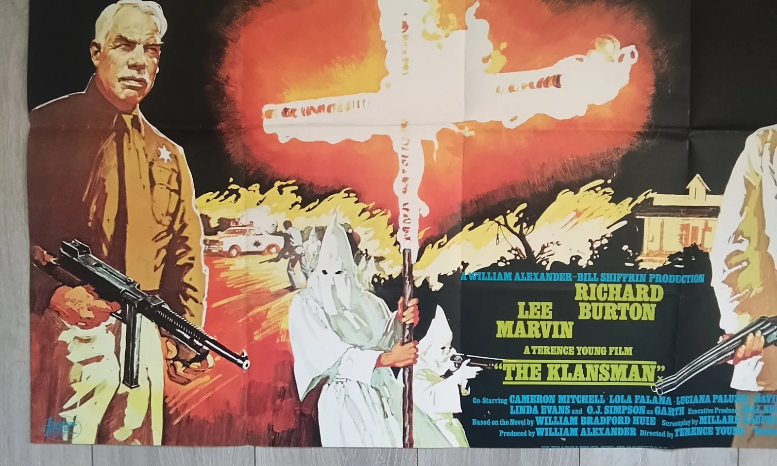 THE KLANSMAN, 1974, UK QUAD POSTER , LEE MARVIN , RICHARD BURTON., изображение 5
