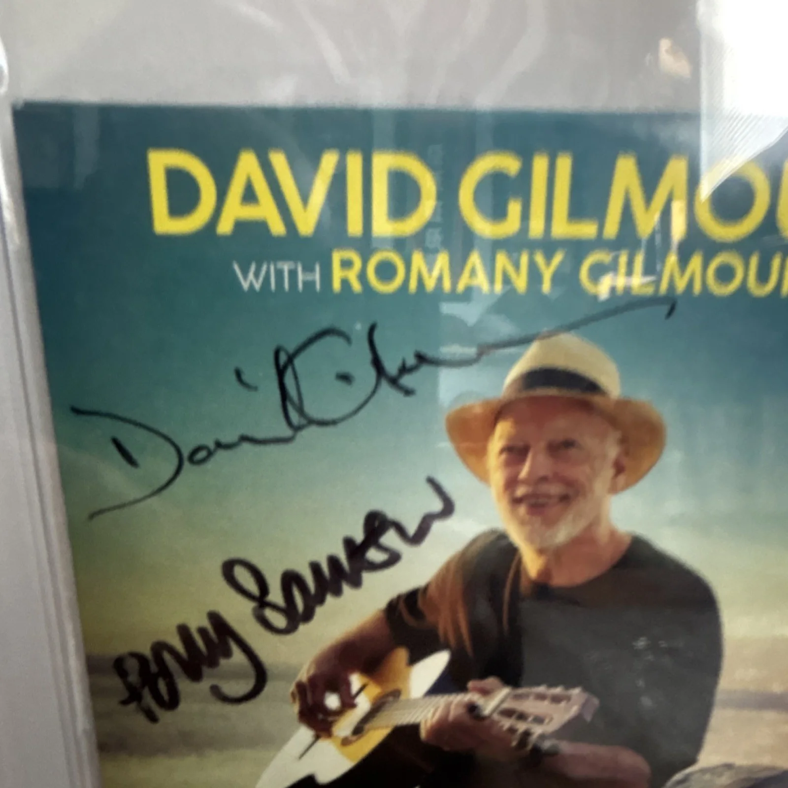 David Gilmour and Polly Sampson Signed CD Booklet Yes I Have Ghosts PSA/DNA, изображение 2