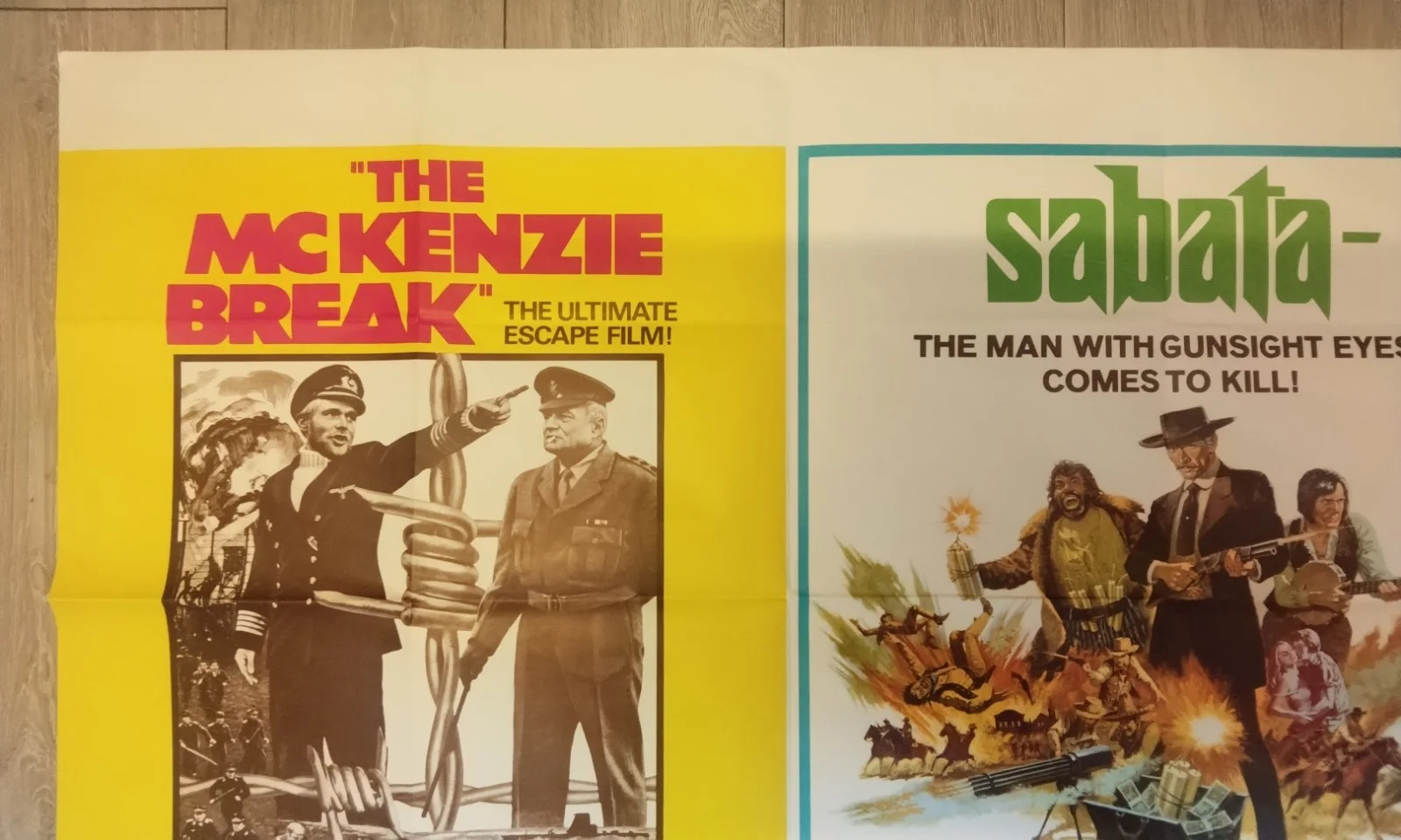 THE MCKENZIE BREAK / SABATA, UK QUAD DOUBLE BILL. POSTER, image 2