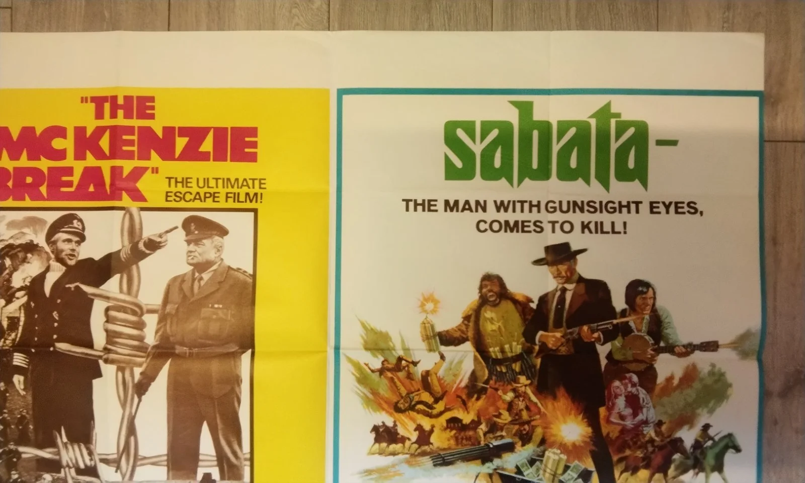 THE MCKENZIE BREAK / SABATA, UK QUAD DOUBLE BILL. POSTER, image 3