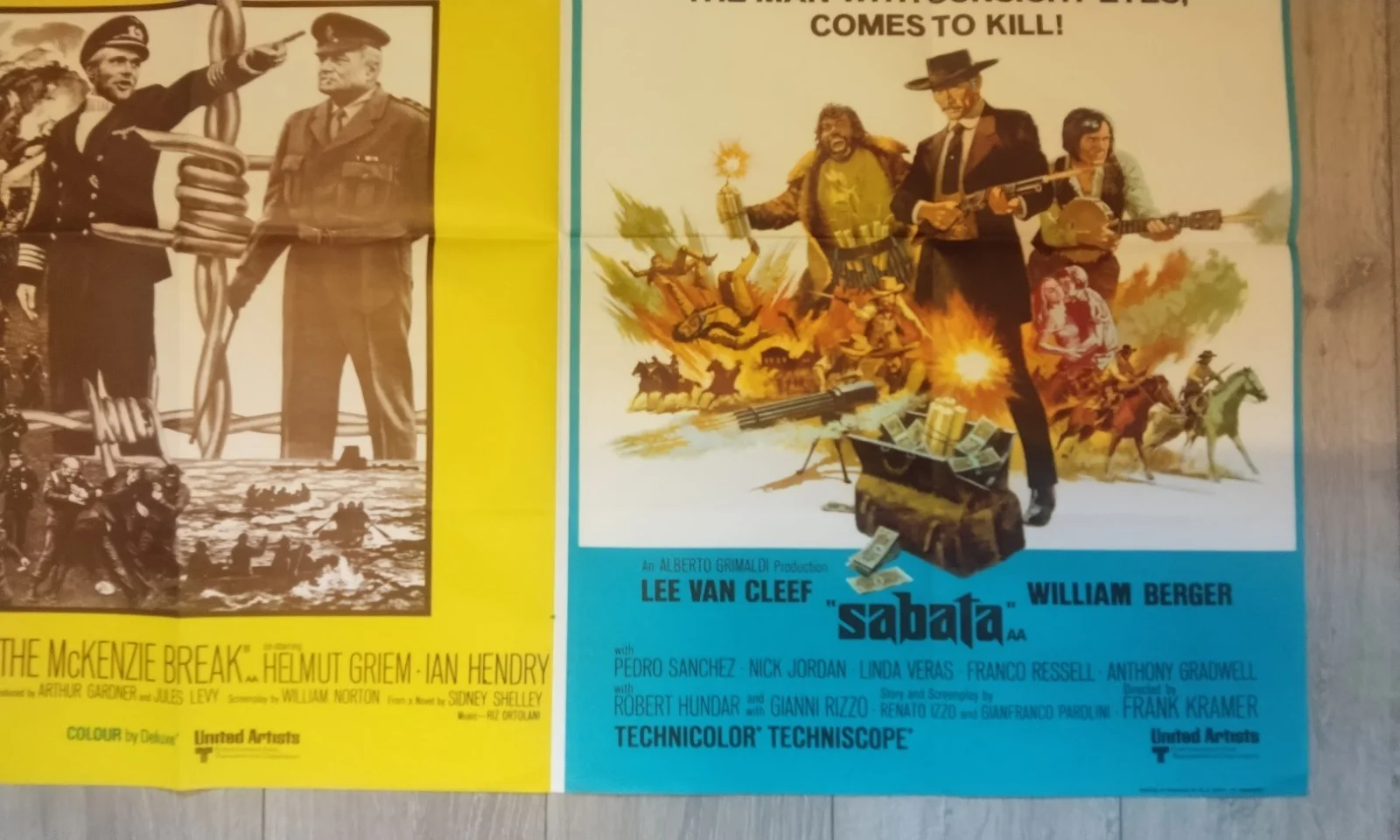 THE MCKENZIE BREAK / SABATA, UK QUAD DOUBLE BILL. POSTER, image 4