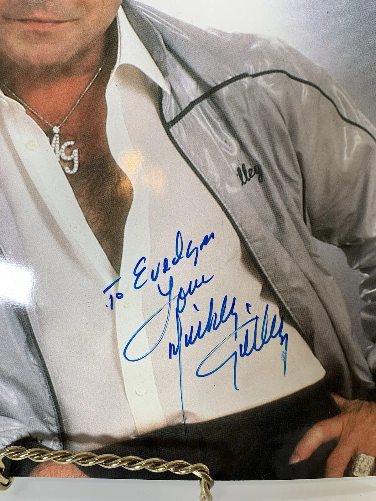 MICKEY GILLEY Autograph Signed 8 x 10 Photo GILLEY'S Country Western Cowboy, изображение 3