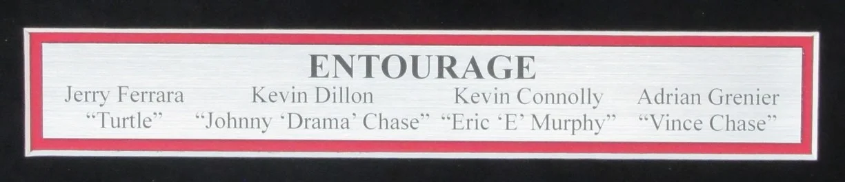 "Entourage" Multi-signed/Inscr by 4 Cast Members 16x20 Photo Framed JSA 186394, image 3