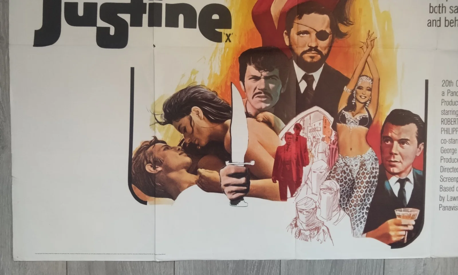 JUSTINE, QUAD POSTER, 1969. ANOUK AIMEE, DIRK BOGARDE, GEORGE CUKOR., image 5
