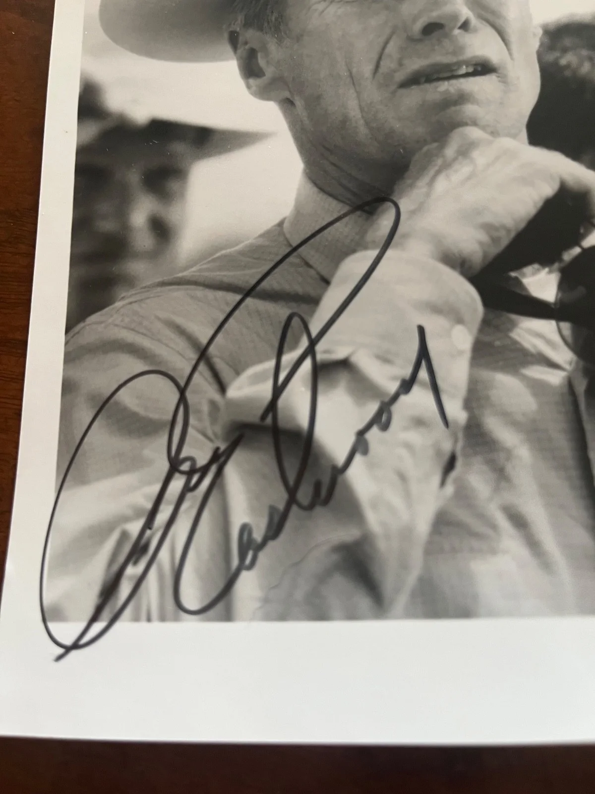 CLINT EASTWOOD AUTOGRAPHED 5 X 7 B &W PHOTO, image 3