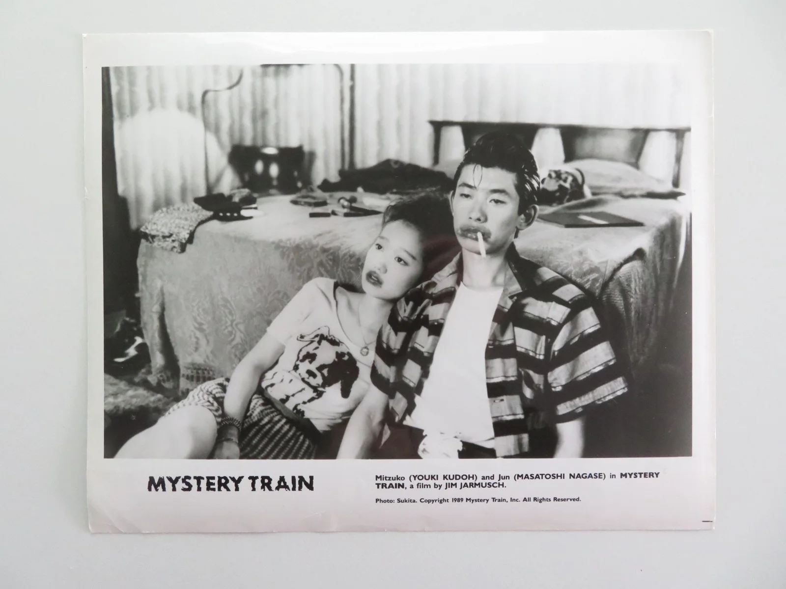MYSTERY TRAIN - B MOVIE STILL PHOTO LOT OF 2 JIM JARMUSCH YOUKI KUDOH 1989, изображение 4