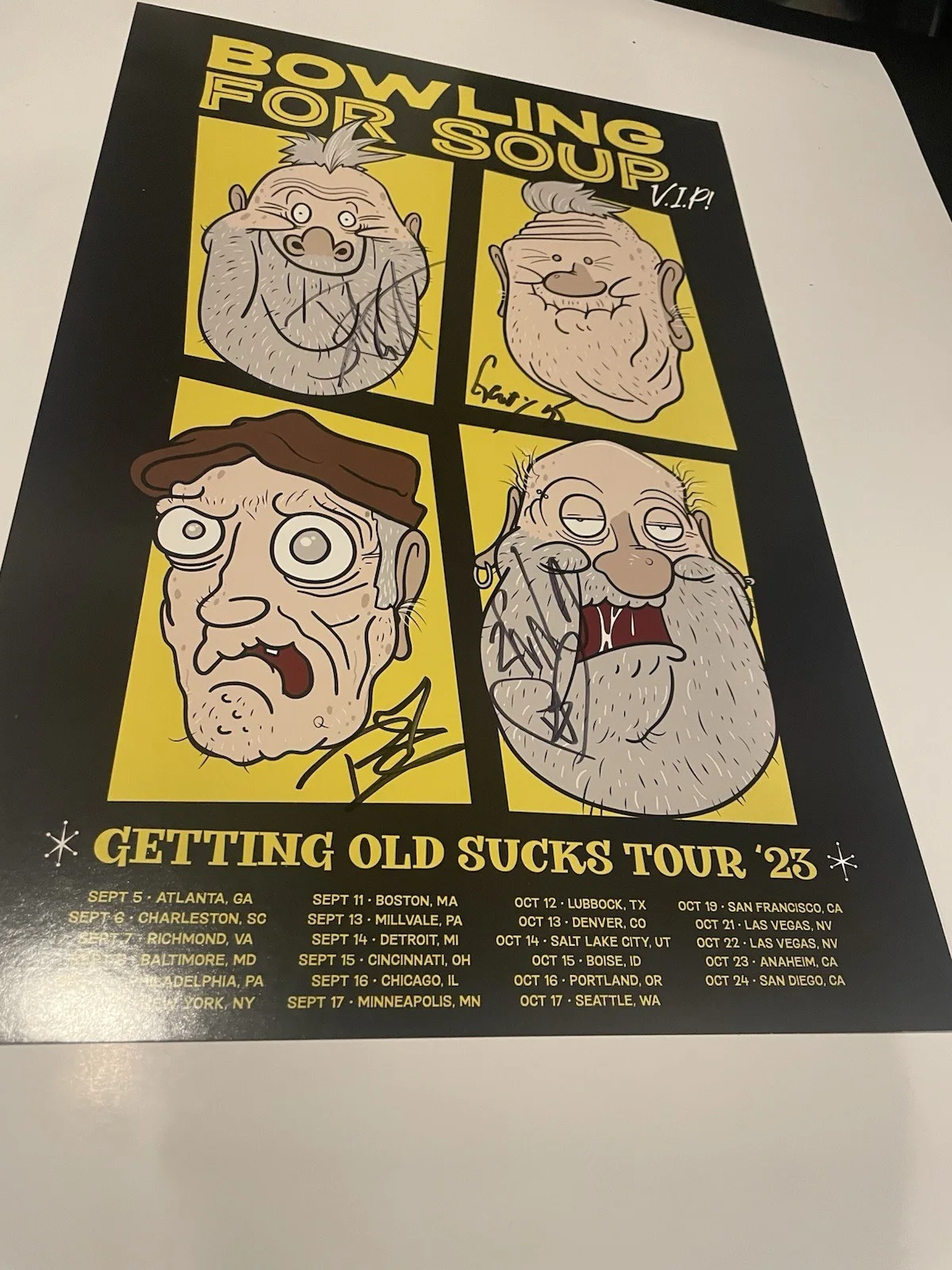 Bowling For Soup Signed VIP poster 2023, image 2