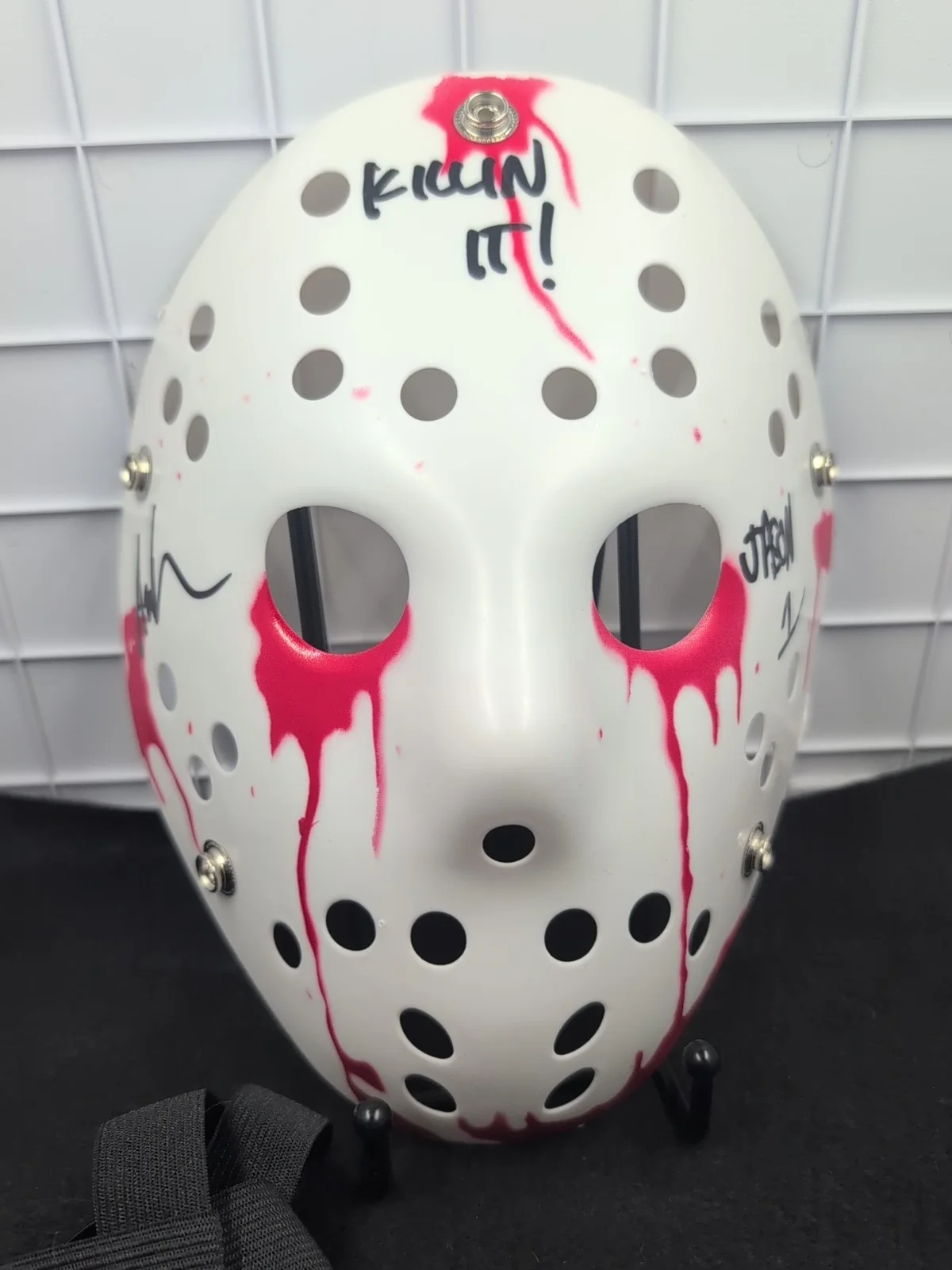 Ari Lehman " Killin It!" Signed Hockey/Jason Vorhees Mask Beckett Authenticated, изображение 5