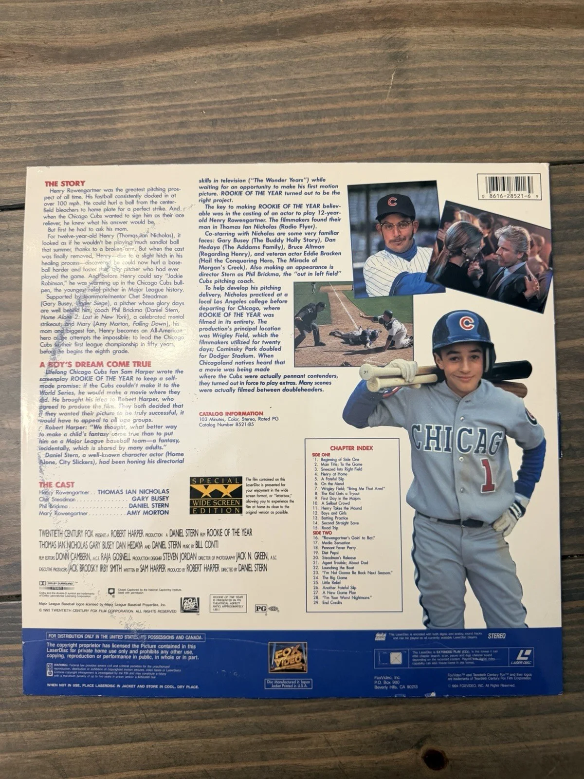 Autographed Rookie of the Year LaserDisc – Signed by Thomas Ian Nicholas - JSA, изображение 5