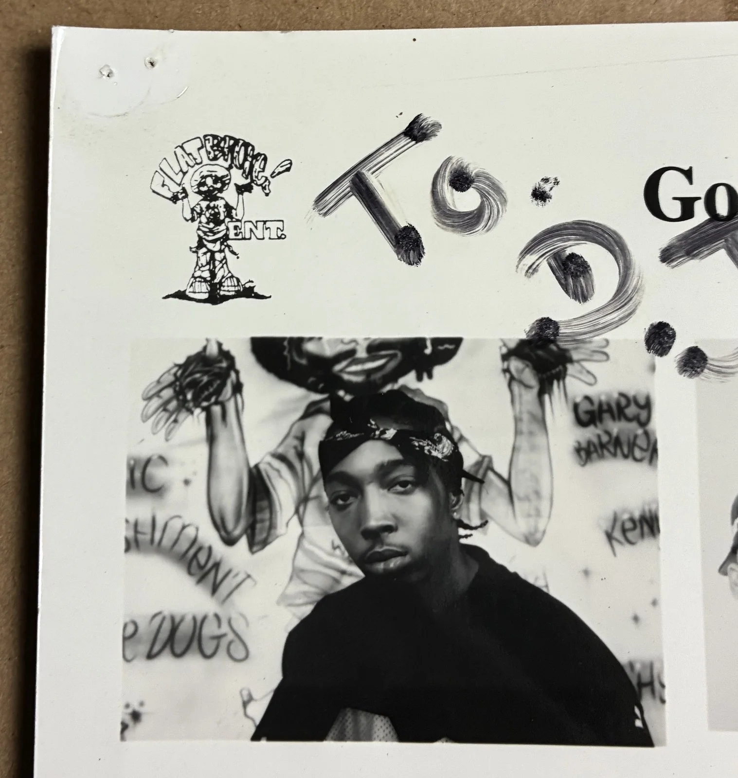 Signed FlatBroke Ent. 1998 Press Photo Watts Underground Rap Hip Hop Promo Photo, изображение 3