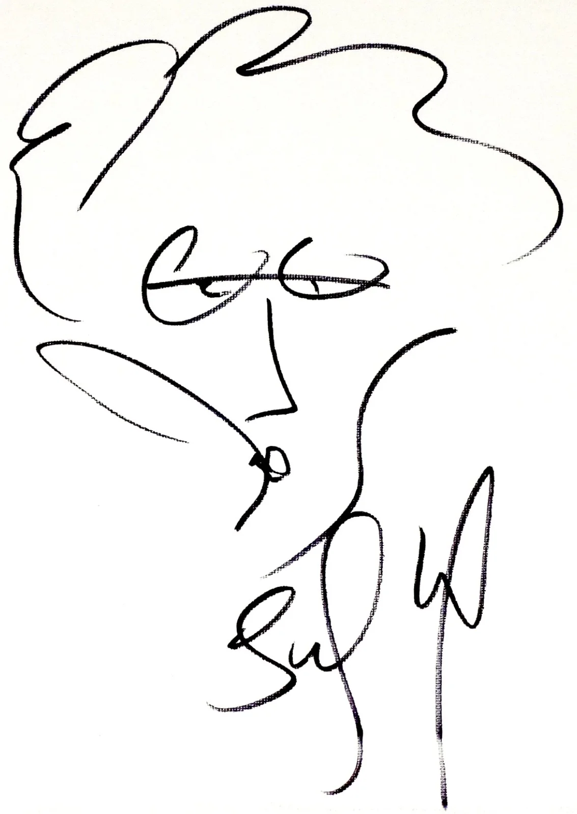 DAVE MATTHEWS BAND STEFAN LESSARD HAND SIGNED ORIGINAL DRAWING SKETCH ON CANVAS!, image 2