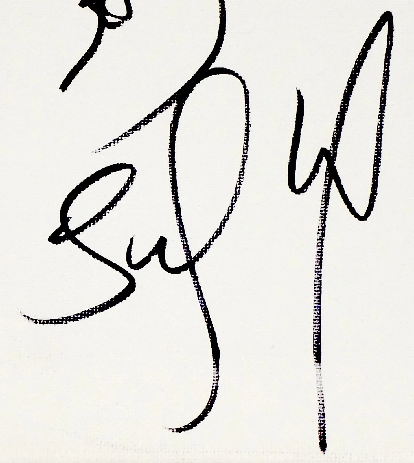 DAVE MATTHEWS BAND STEFAN LESSARD HAND SIGNED ORIGINAL DRAWING SKETCH ON CANVAS!, image 3