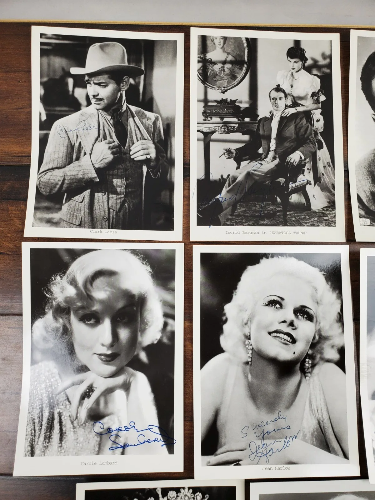 5x7 Hollywood B&W Faux Signature Photo Lot Marilyn Monroe Bette Davis Hepburn +, изображение 2