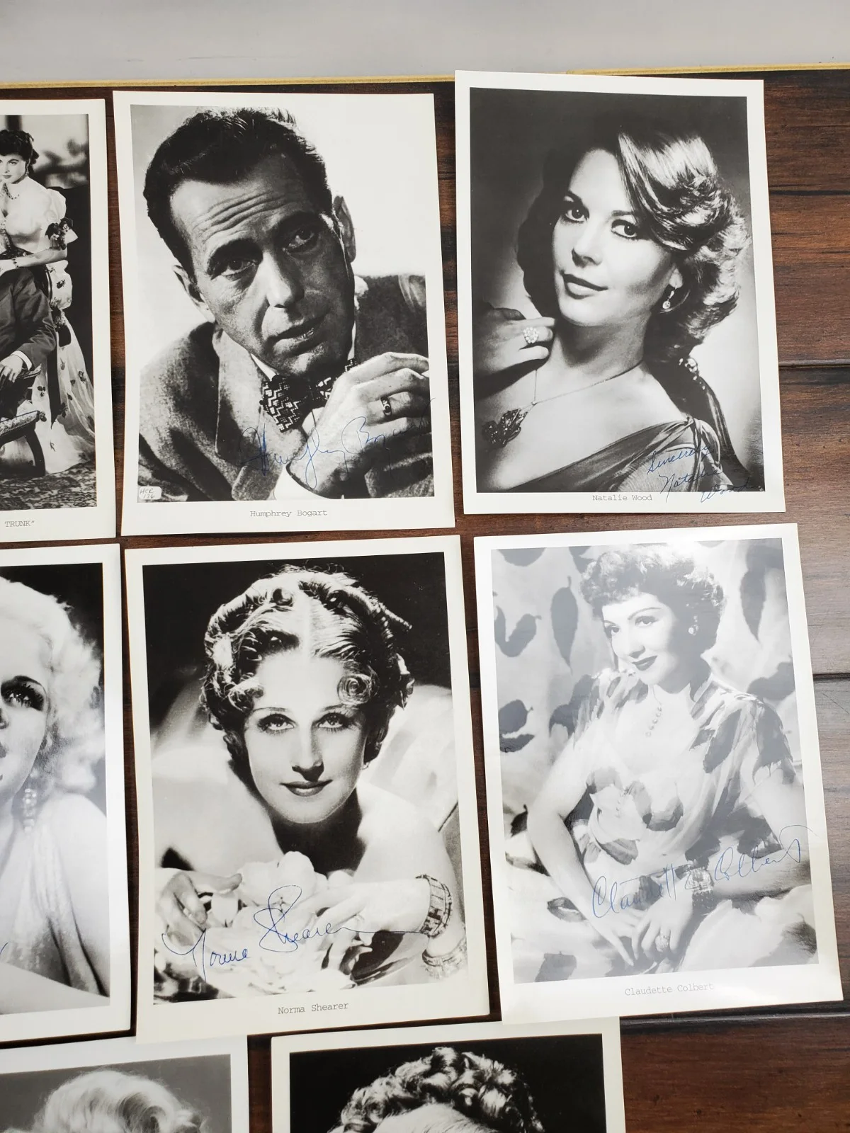 5x7 Hollywood B&W Faux Signature Photo Lot Marilyn Monroe Bette Davis Hepburn +, изображение 3