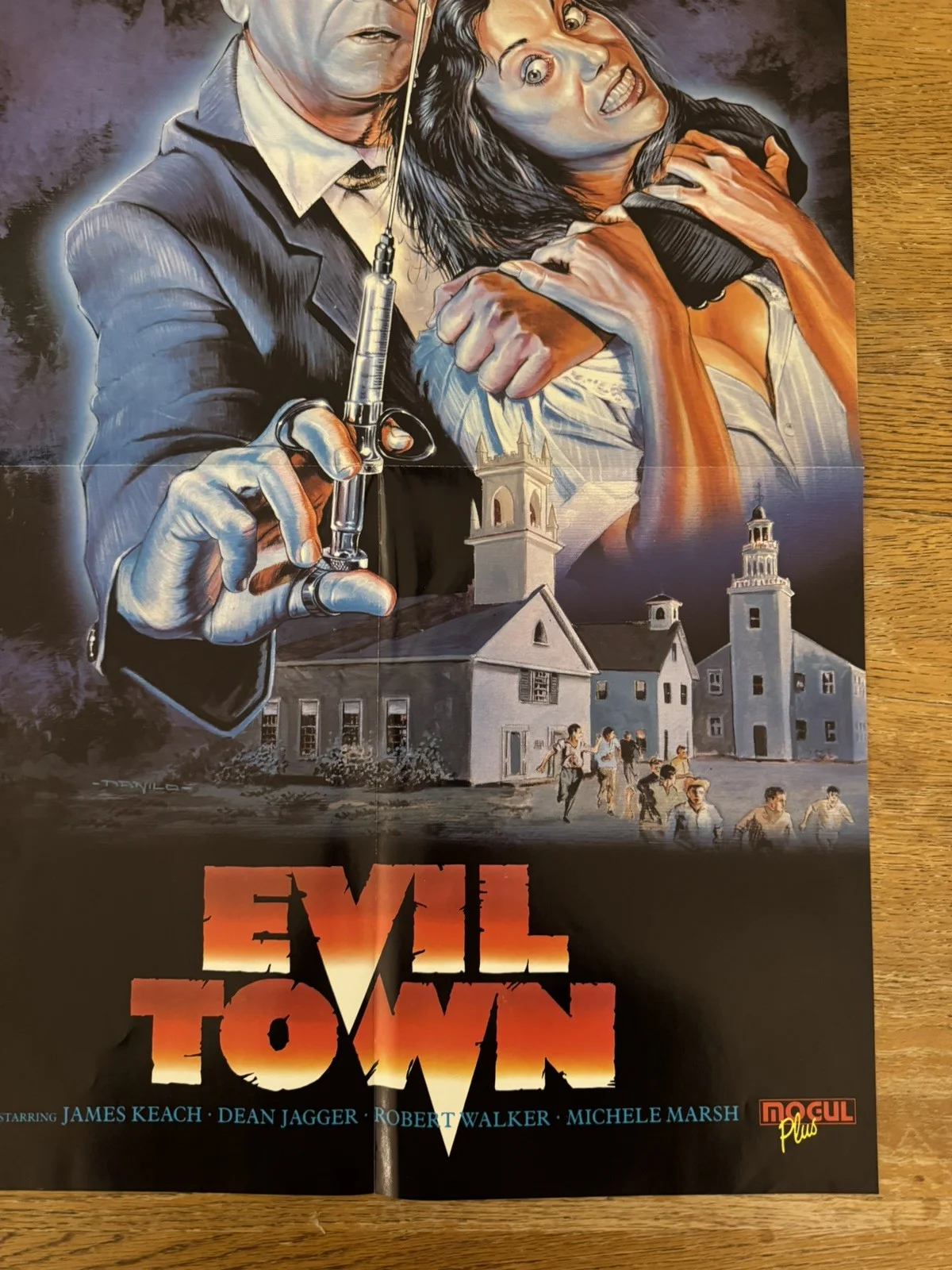 Evil Town 1985 very rare slasher horror Video Shop VHS Poster, image 5