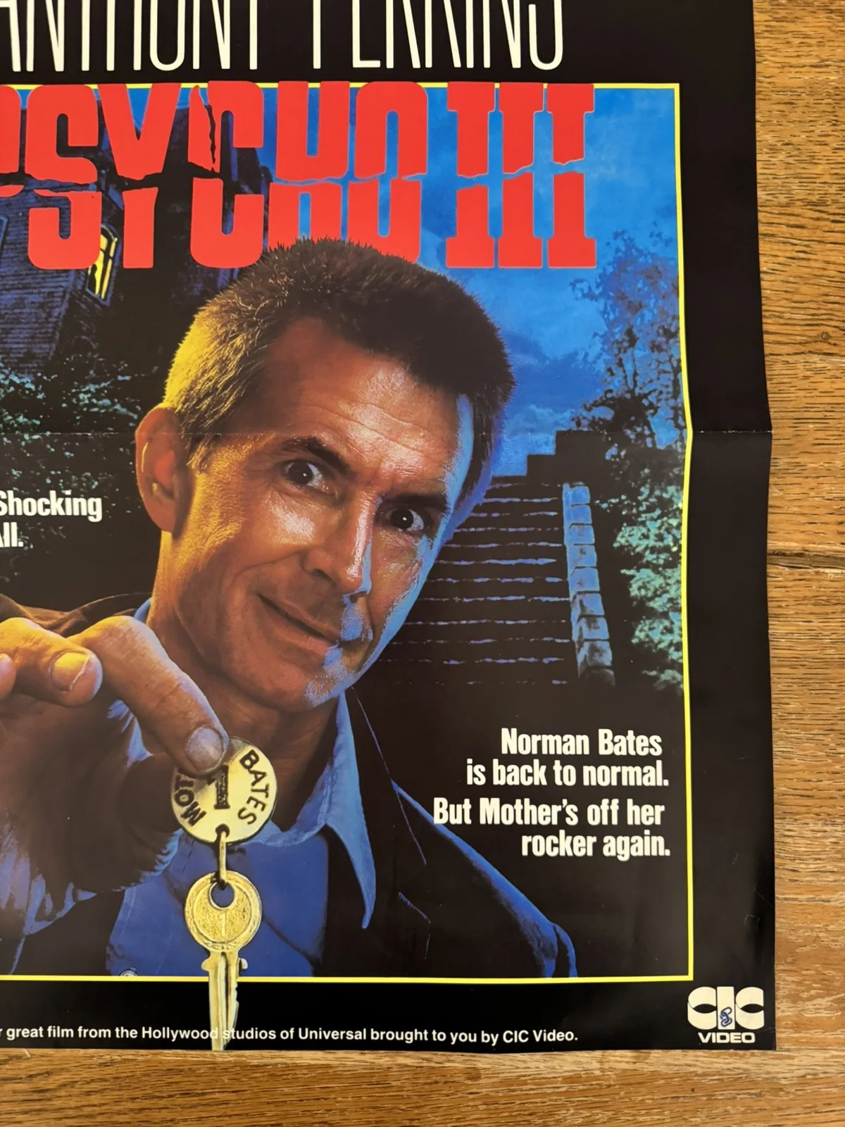Psycho 3 Original Video Shop VHS Poster 1987, image 5