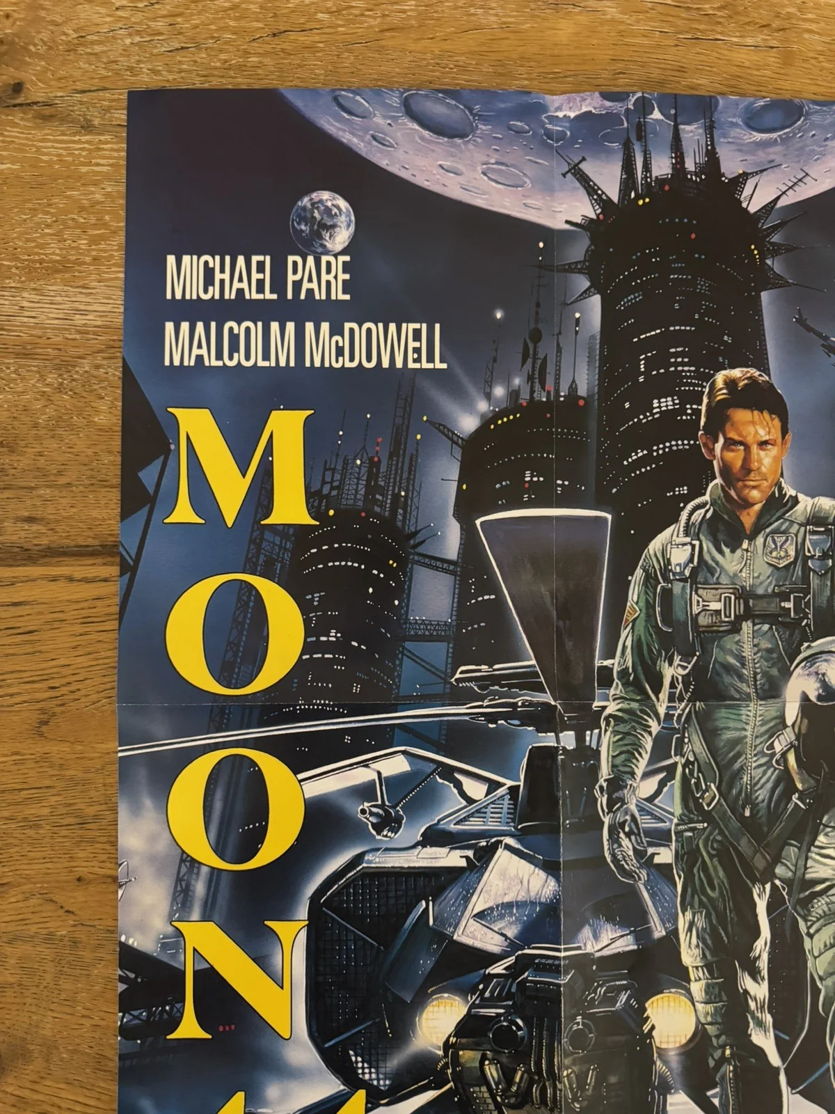 Moon 44 Original Video Shop VHS Poster 1989 Rare Version, image 2