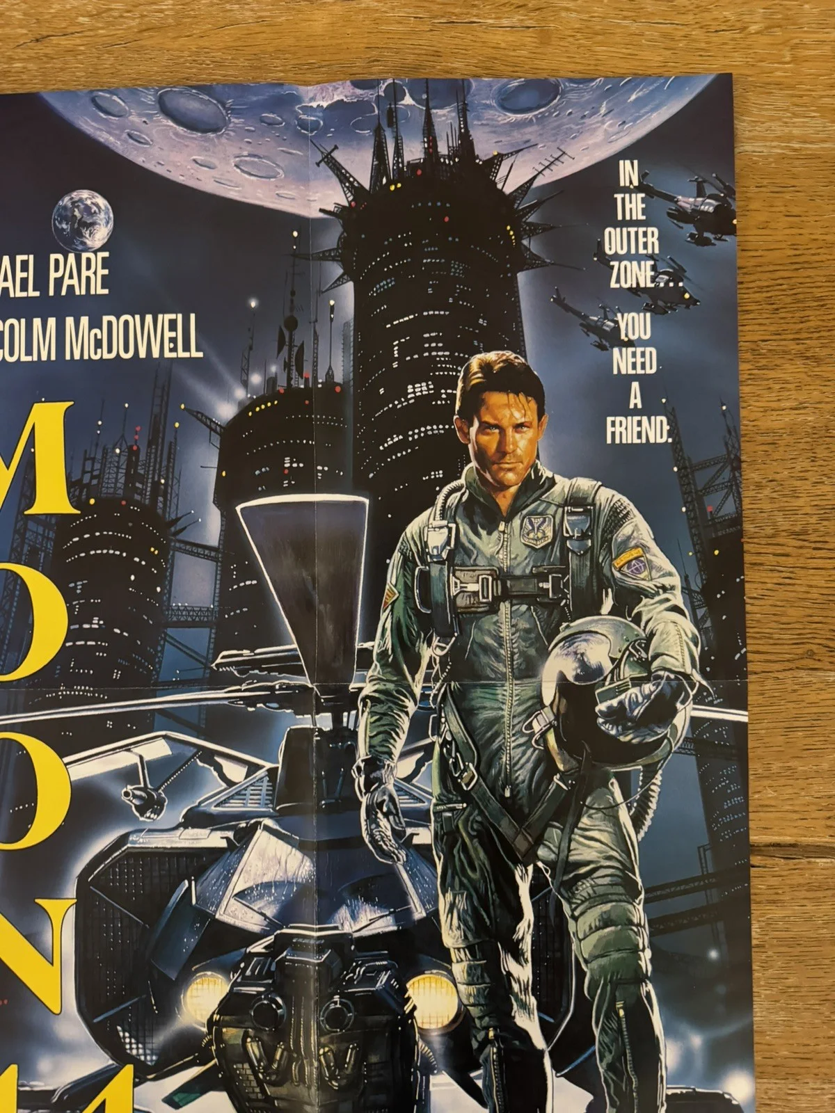 Moon 44 Original Video Shop VHS Poster 1989 Rare Version, image 3