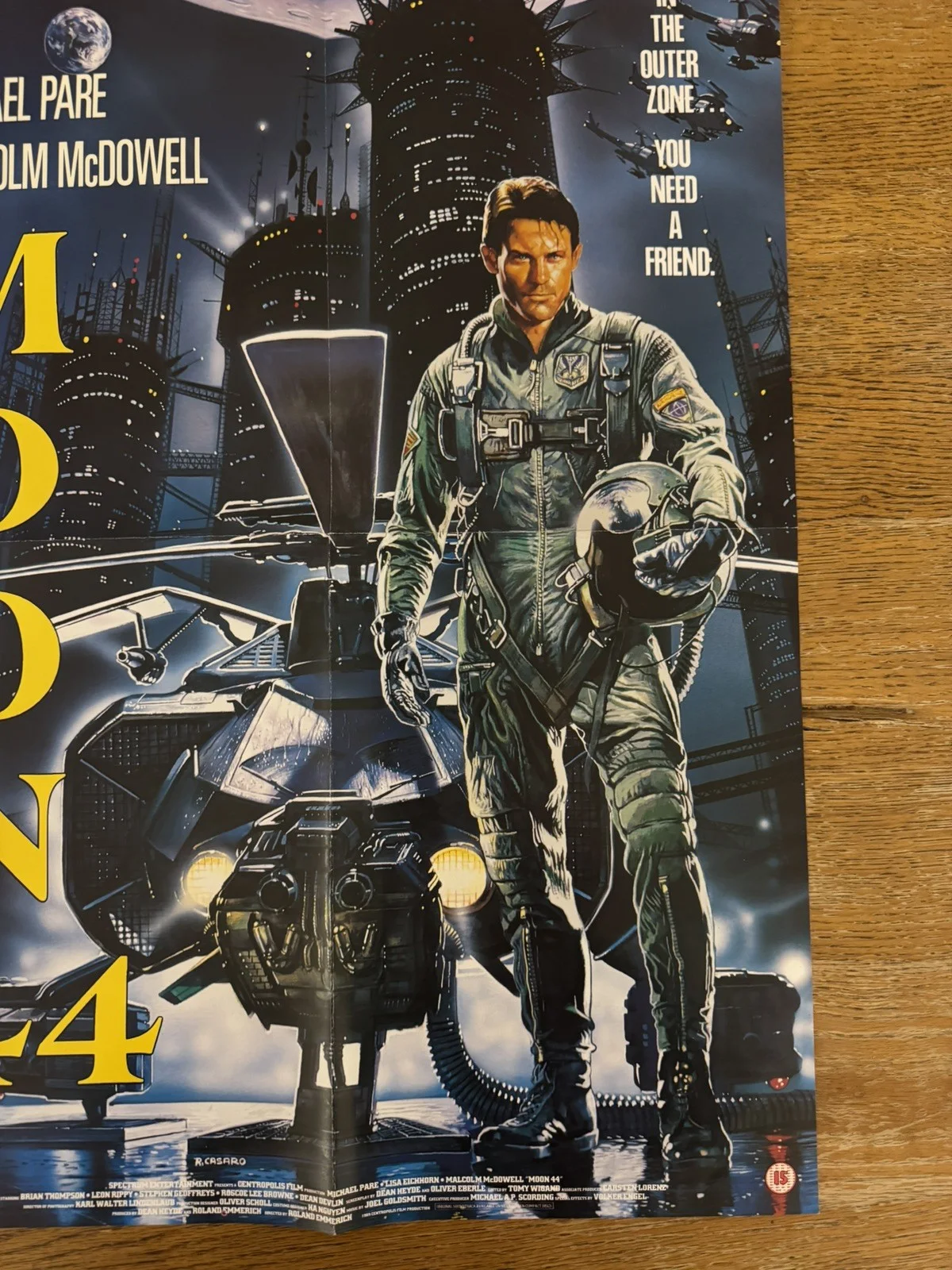 Moon 44 Original Video Shop VHS Poster 1989 Rare Version, image 4