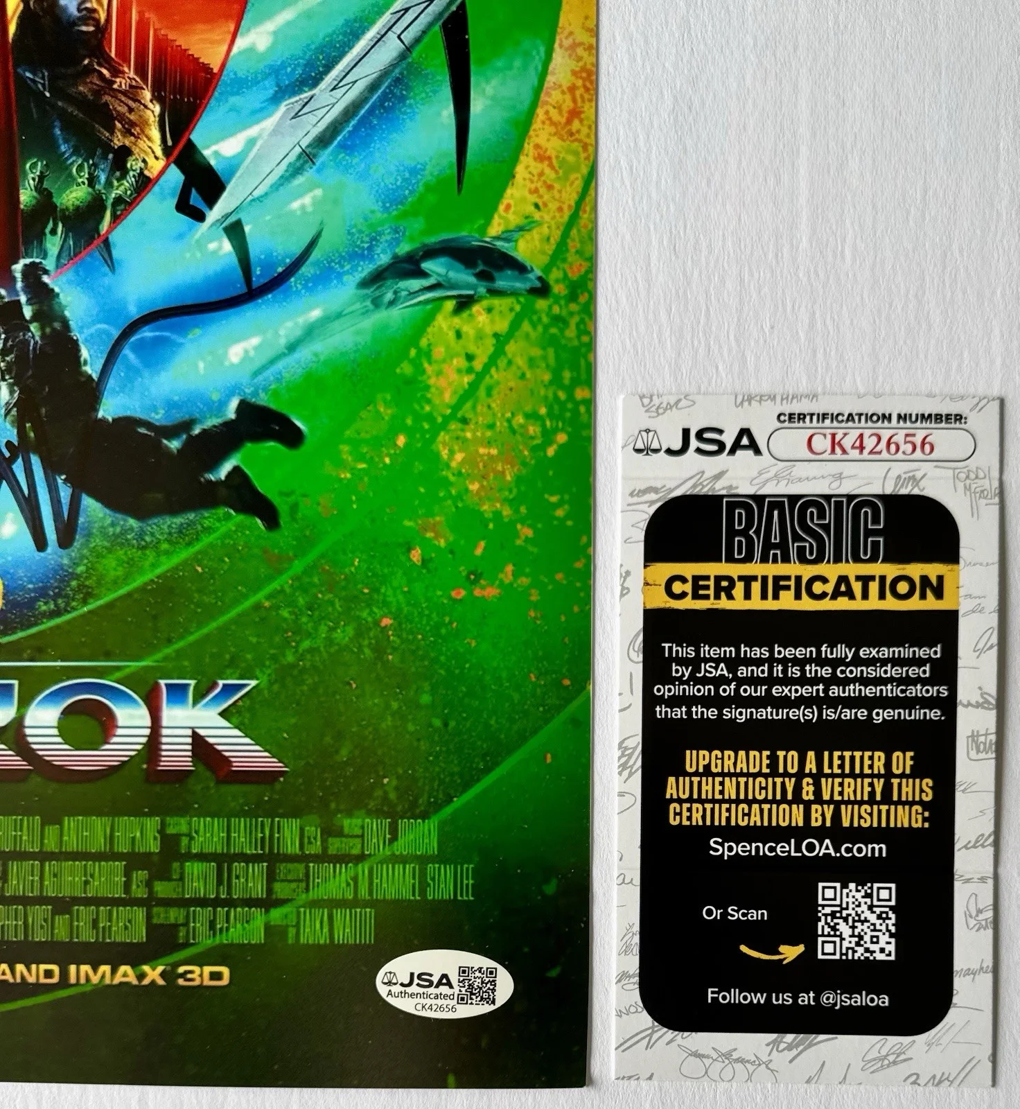 TAIKA WAITITI — TAIKA WAITITI HAND SIGNED AUTOGRAPH 'THOR RAGNAROK' 12X18 MOVIE PHOTO +JSA COA., изображение 3