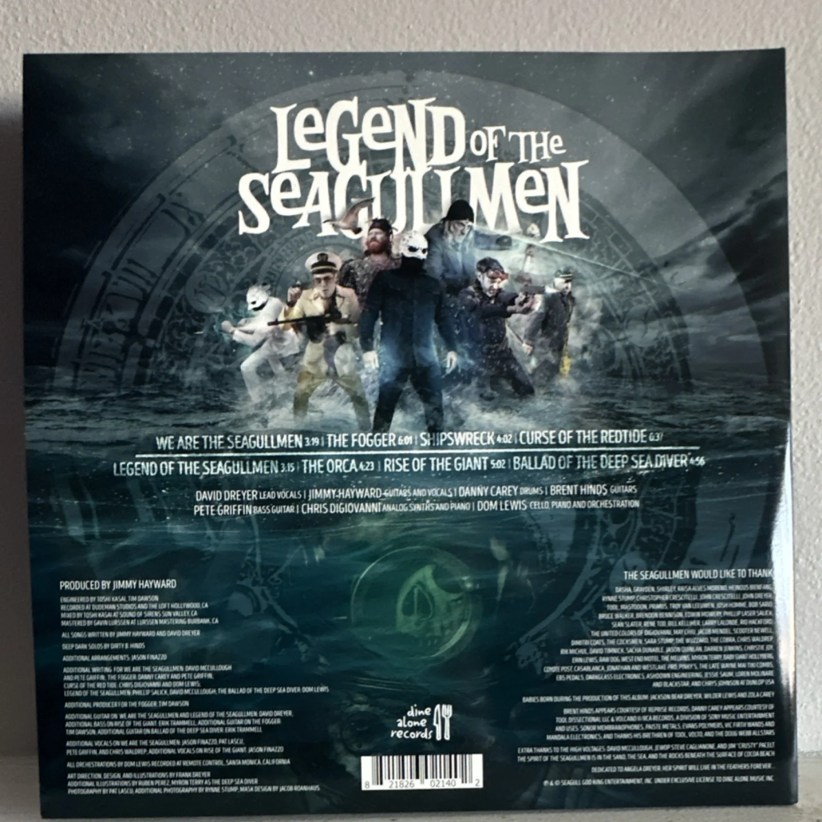 Legend of the Seagullmen - Autograph Brent Hinds Mastodon, Danny Carey TOOL, изображение 2
