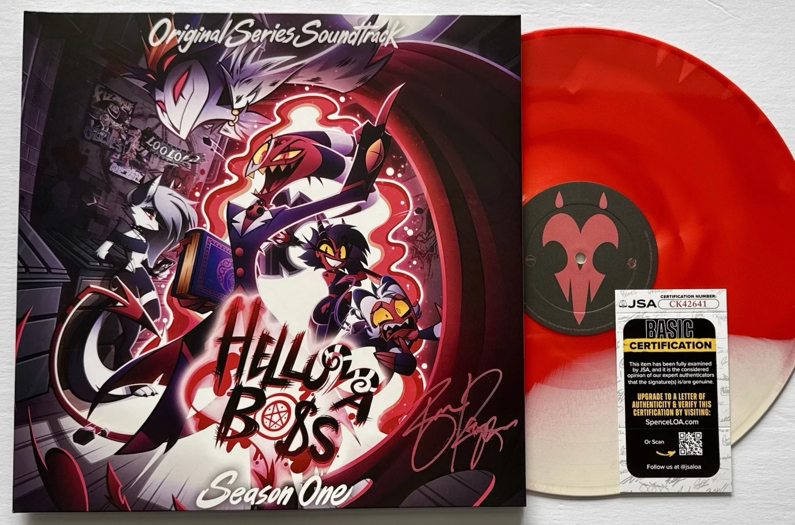 BRANDON ROGERS HAND SIGNED AUTOGRAPHED "HELLUVA BOSS" VINYL ALBUM LP +JSA COA, изображение 2