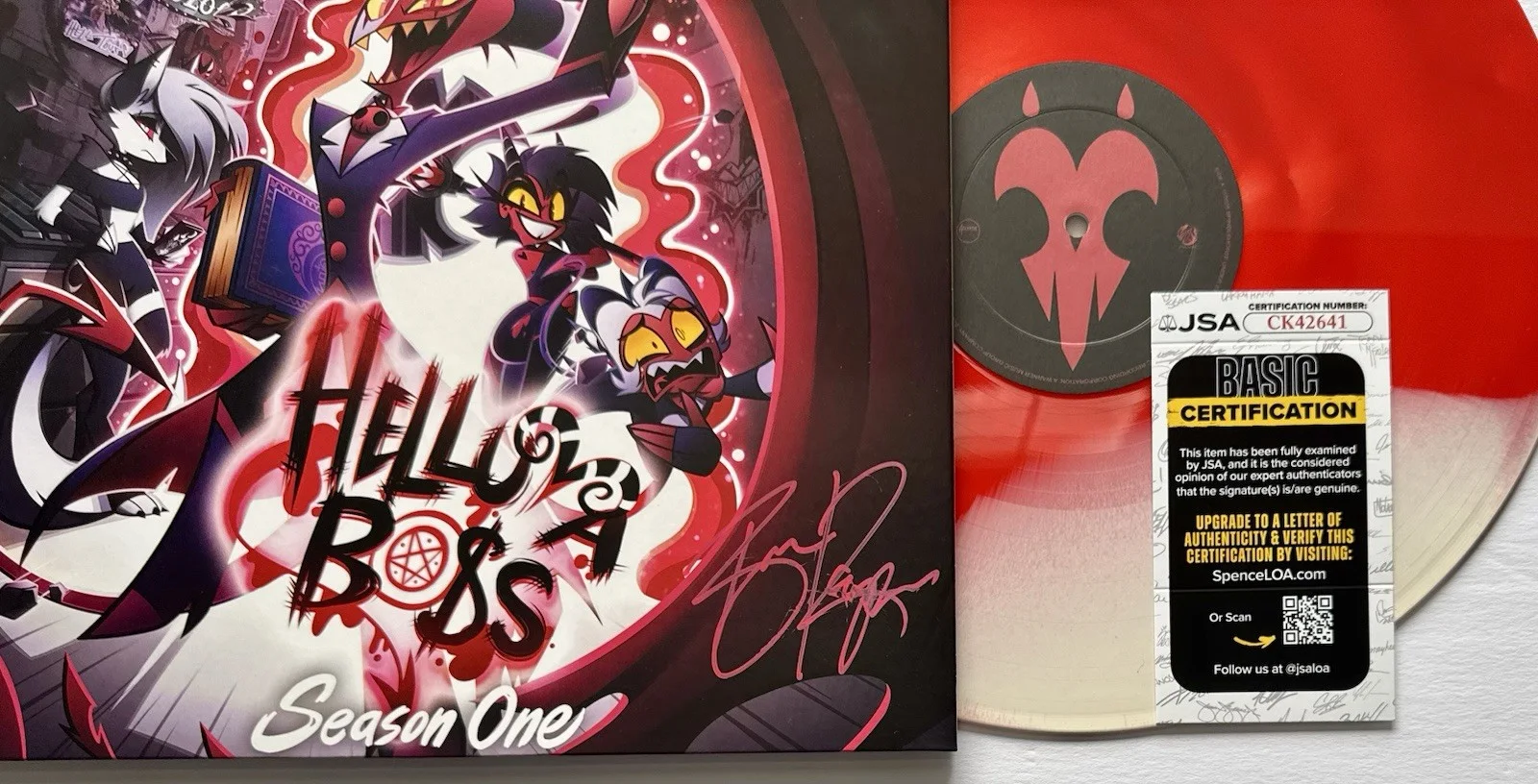 BRANDON ROGERS HAND SIGNED AUTOGRAPHED "HELLUVA BOSS" VINYL ALBUM LP +JSA COA, изображение 3