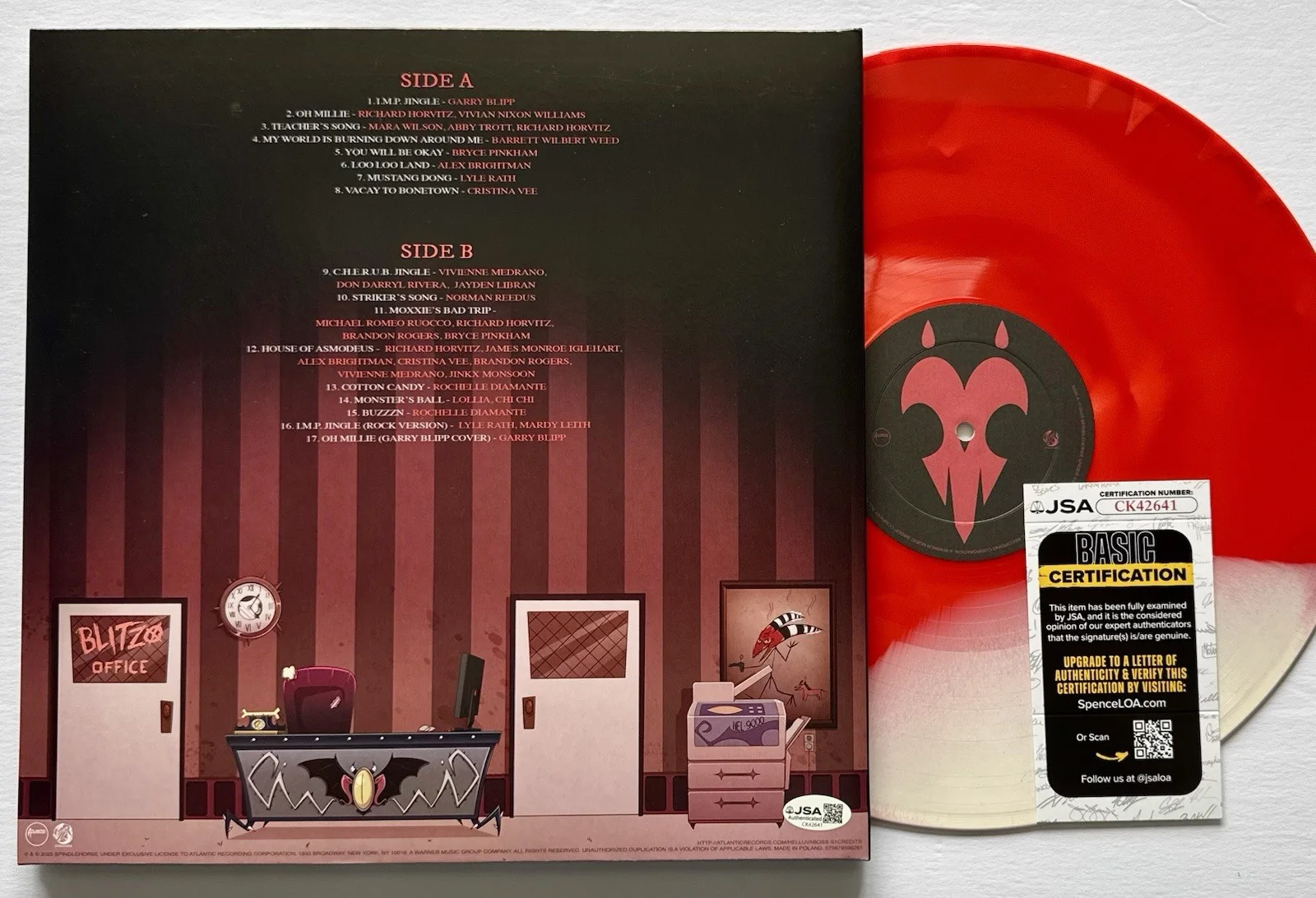 BRANDON ROGERS HAND SIGNED AUTOGRAPHED "HELLUVA BOSS" VINYL ALBUM LP +JSA COA, изображение 5