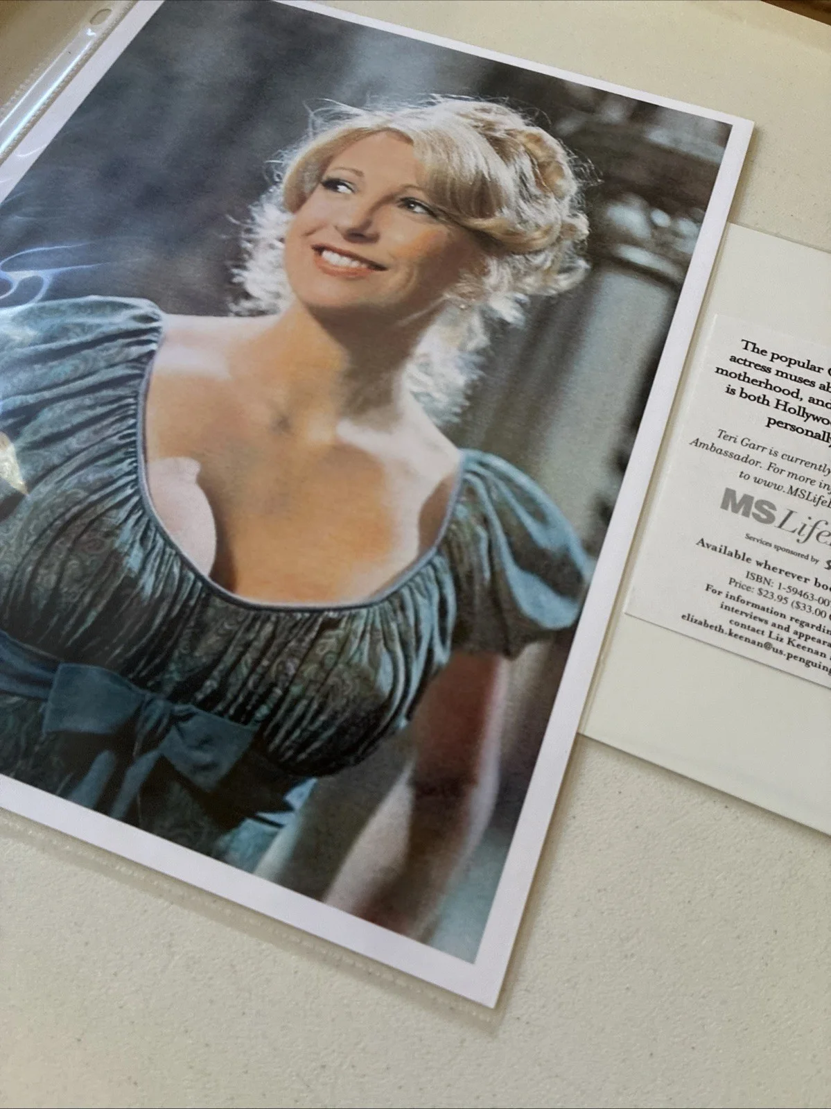 Teri Garr Signed Postcard W/ 8 1/2 x11 Printed Photo Young Frankenstein, image 3