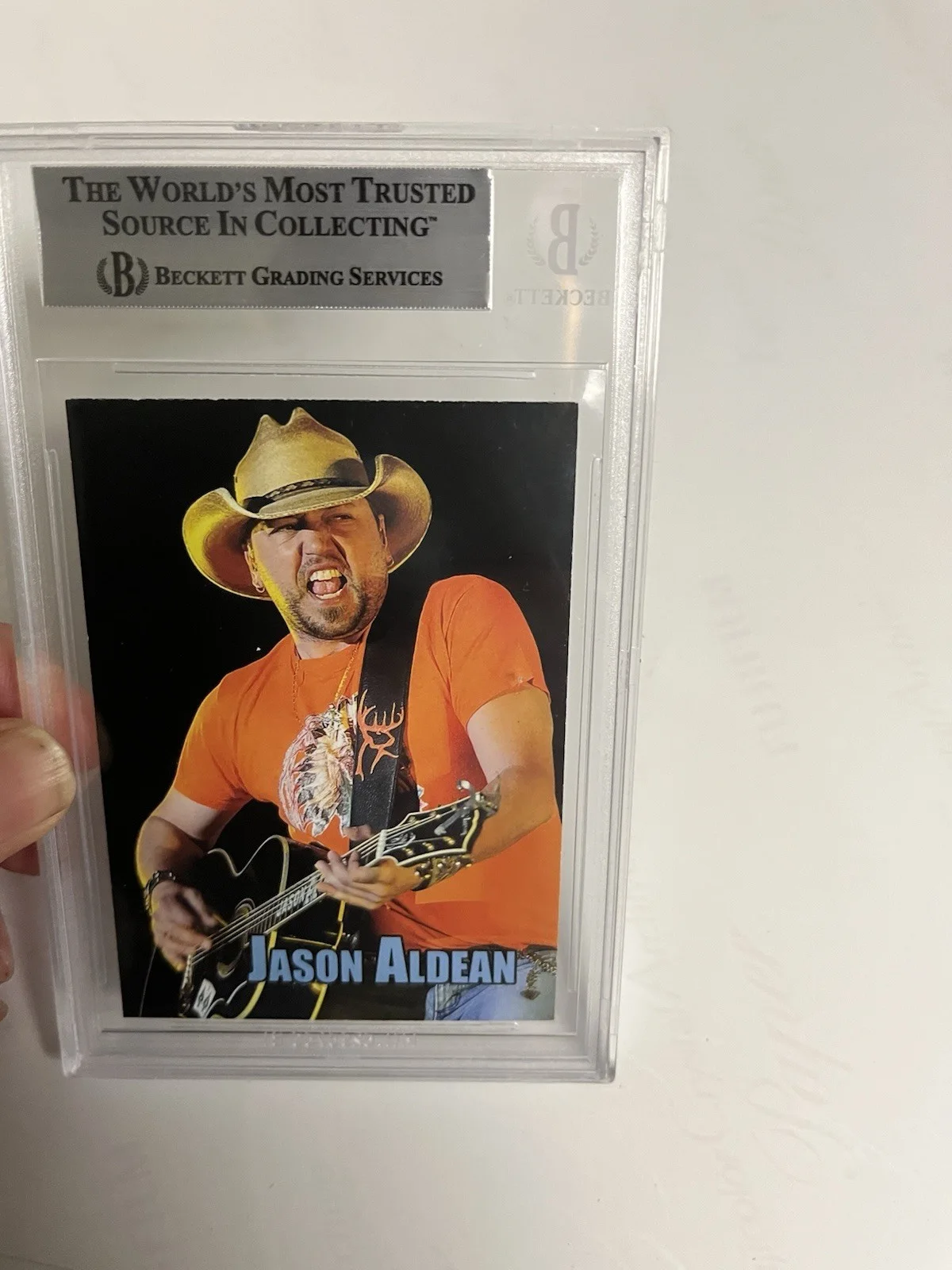 Autographed Jason Aldean Card Beckett Signed Auto Authentic Country Music, image 4