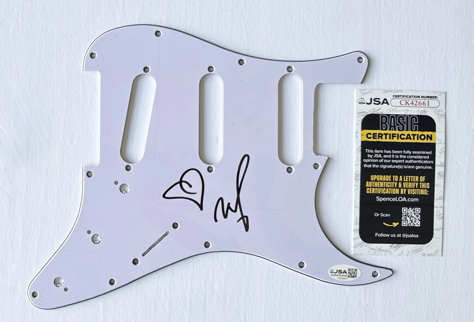 MOBY HAND SIGNED AUTOGRAPH PICKGUARD +JSA COA, image 3