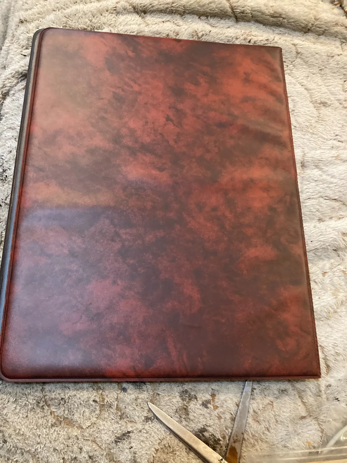 SPORTS CARDS ALBUM WITH 10 SHEETS OF 9 CARD PLASTIC SHEET HOLDERS NEVER USED, изображение 2