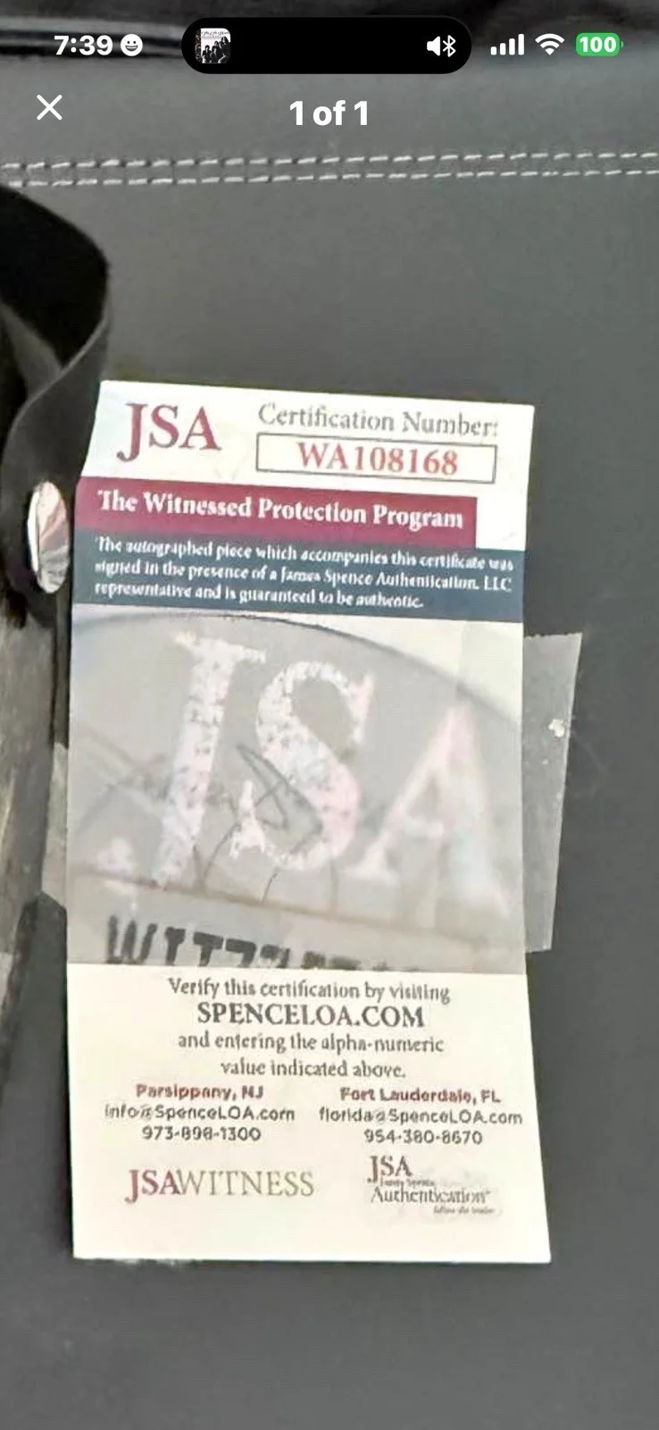 Ari Lehman — Jason Friday The 13th Masks Lot (10) Autographed By Ari Lehman JSA Witness.￼, изображение 3