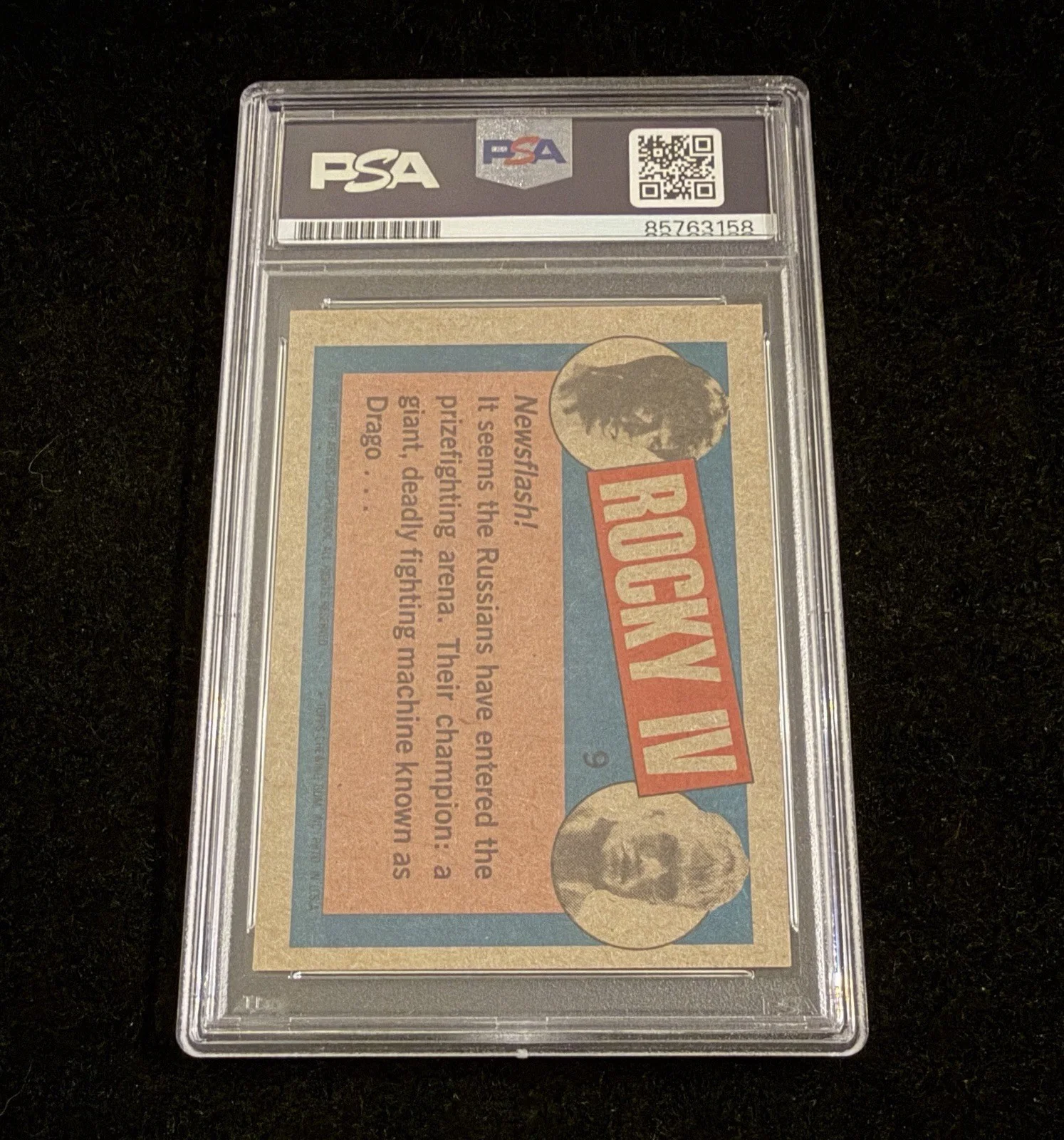 Dolph Lundgren Signed 1985 Topps Rocky IV Card PSA Slabbed A New Challenge, изображение 2