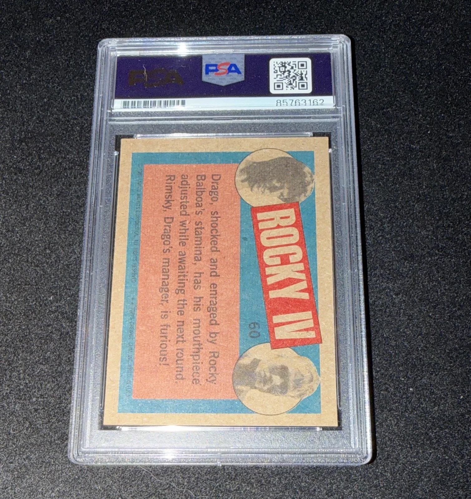 Dolph Lundgren Signed 1985 Topps Rocky IV Card PSA Slabbed From Russia With Hate, изображение 2