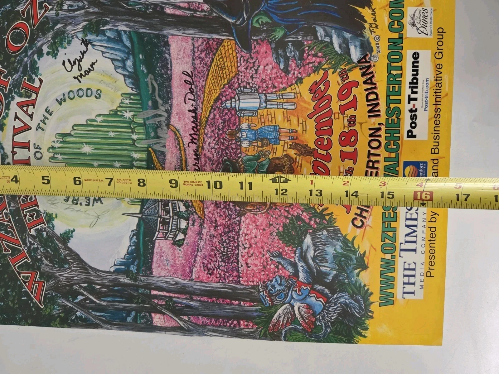 Wizard of Oz Autographed 29th Annual Festival Poster, image 4