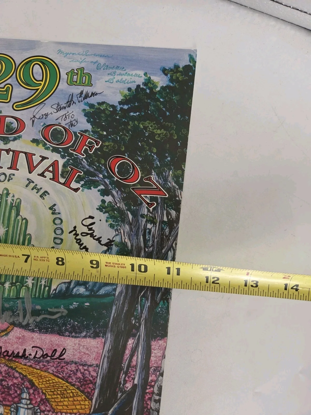 Wizard of Oz Autographed 29th Annual Festival Poster, image 5