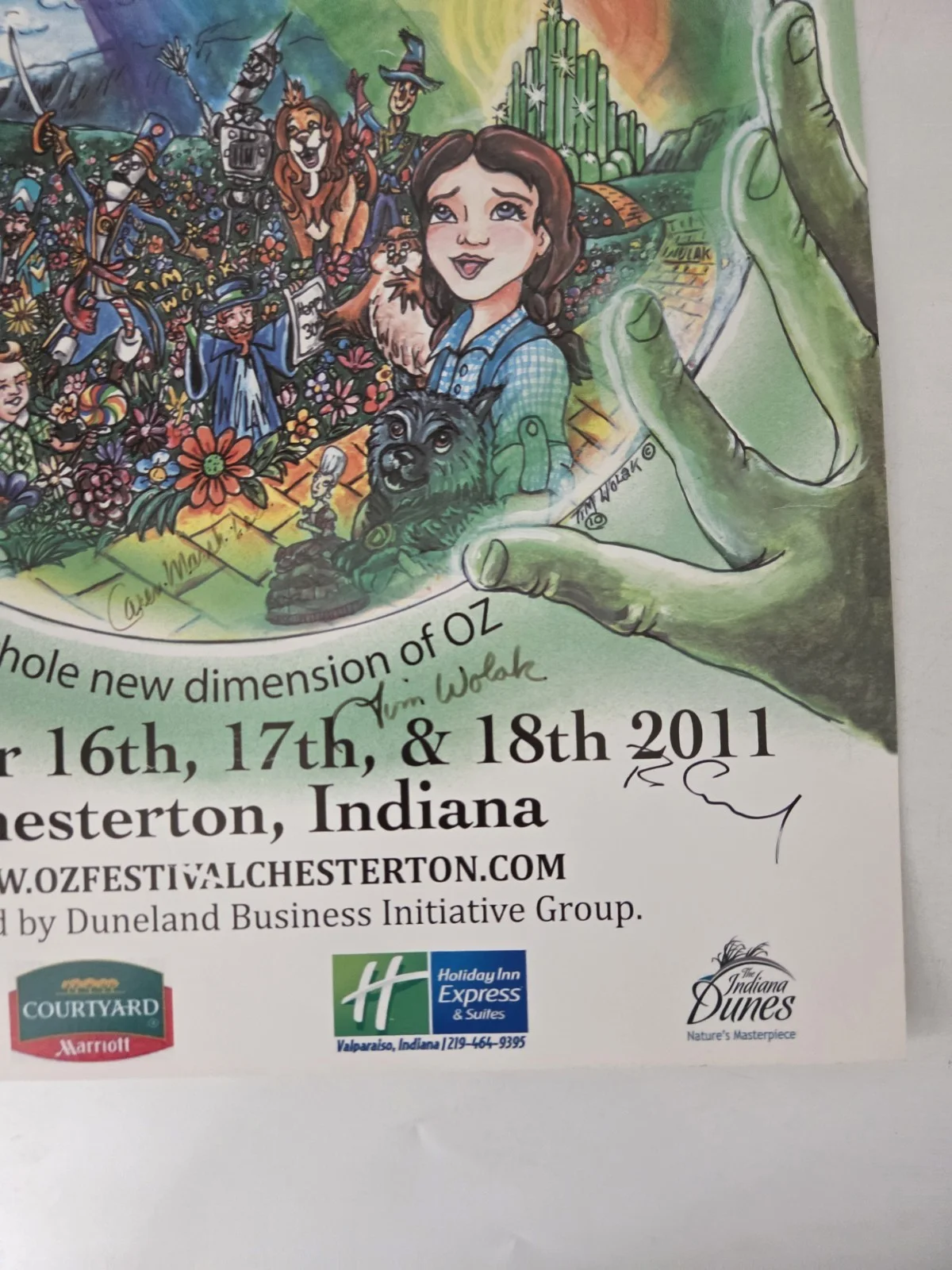 Wizard of Oz Autographed 30th Annual Festival Poster, image 5