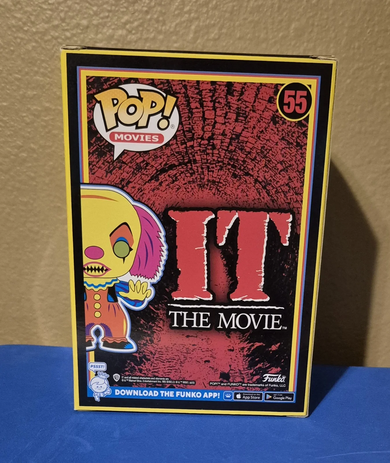 Tim Curry — Tim Curry Autographed Signed Funko Pop #55 Pennywise IT Blacklight BECKETT, image 3