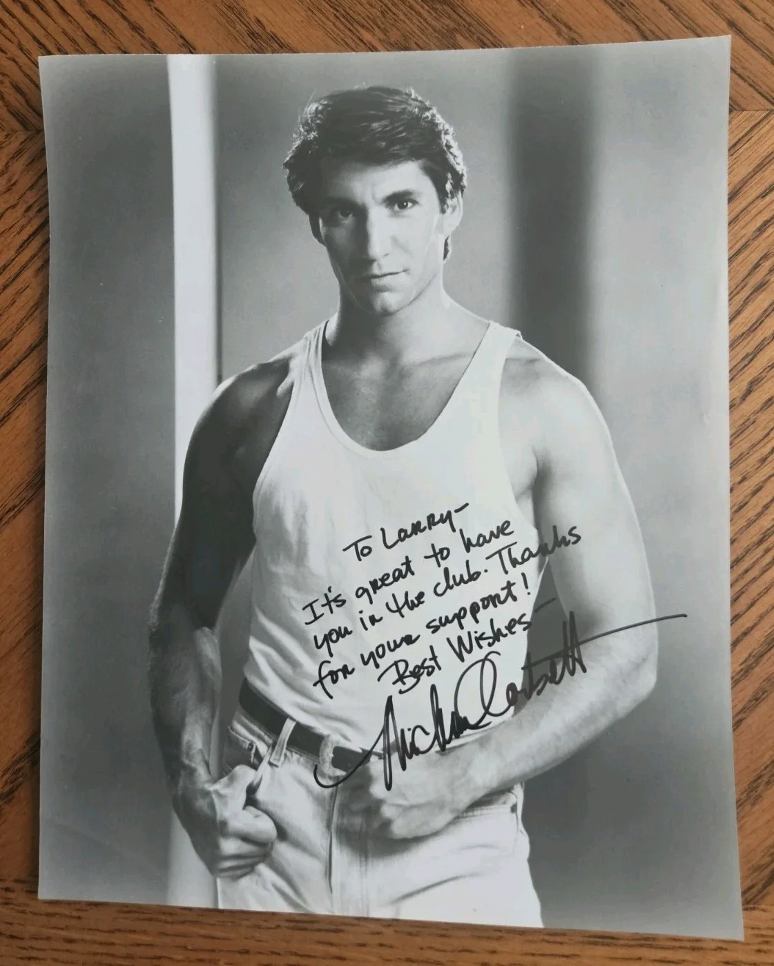 Michael Corbett — Michael Corbett signed 8x10 photo & letter, Ryan's Hope, Young & Restless actor, изображение 2