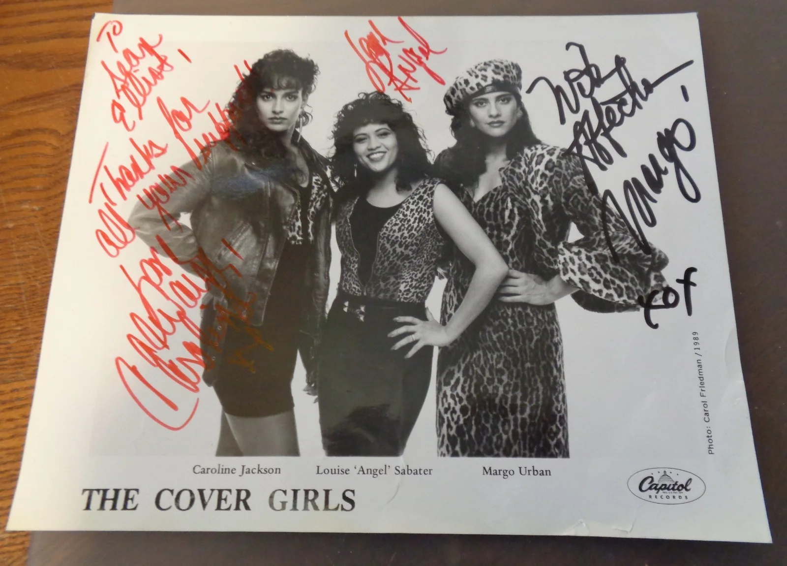1989 "The Cover Girls" Signed Autographed 8" x 10" Promo Photo! Capitol Records!, изображение 2