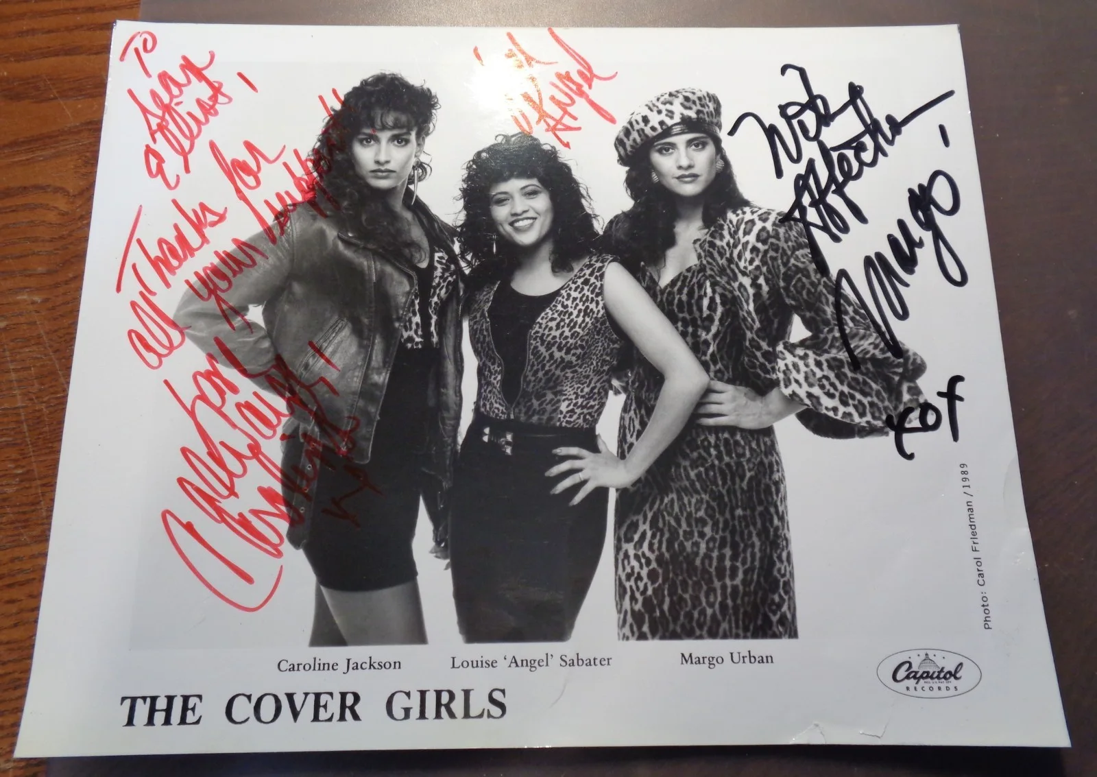 1989 "The Cover Girls" Signed Autographed 8" x 10" Promo Photo! Capitol Records!, изображение 3