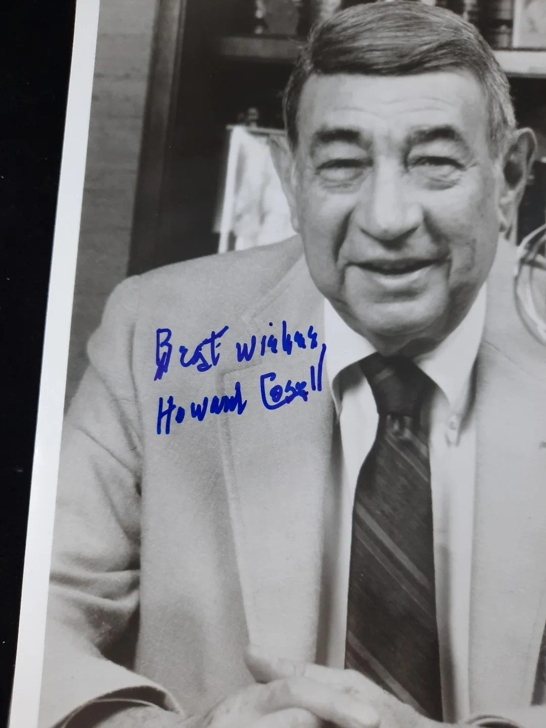 HOWARD COSELL — AUTOGRAPHED PICTURE HOWARD COSELL VERY NICE PICTURE, image 3