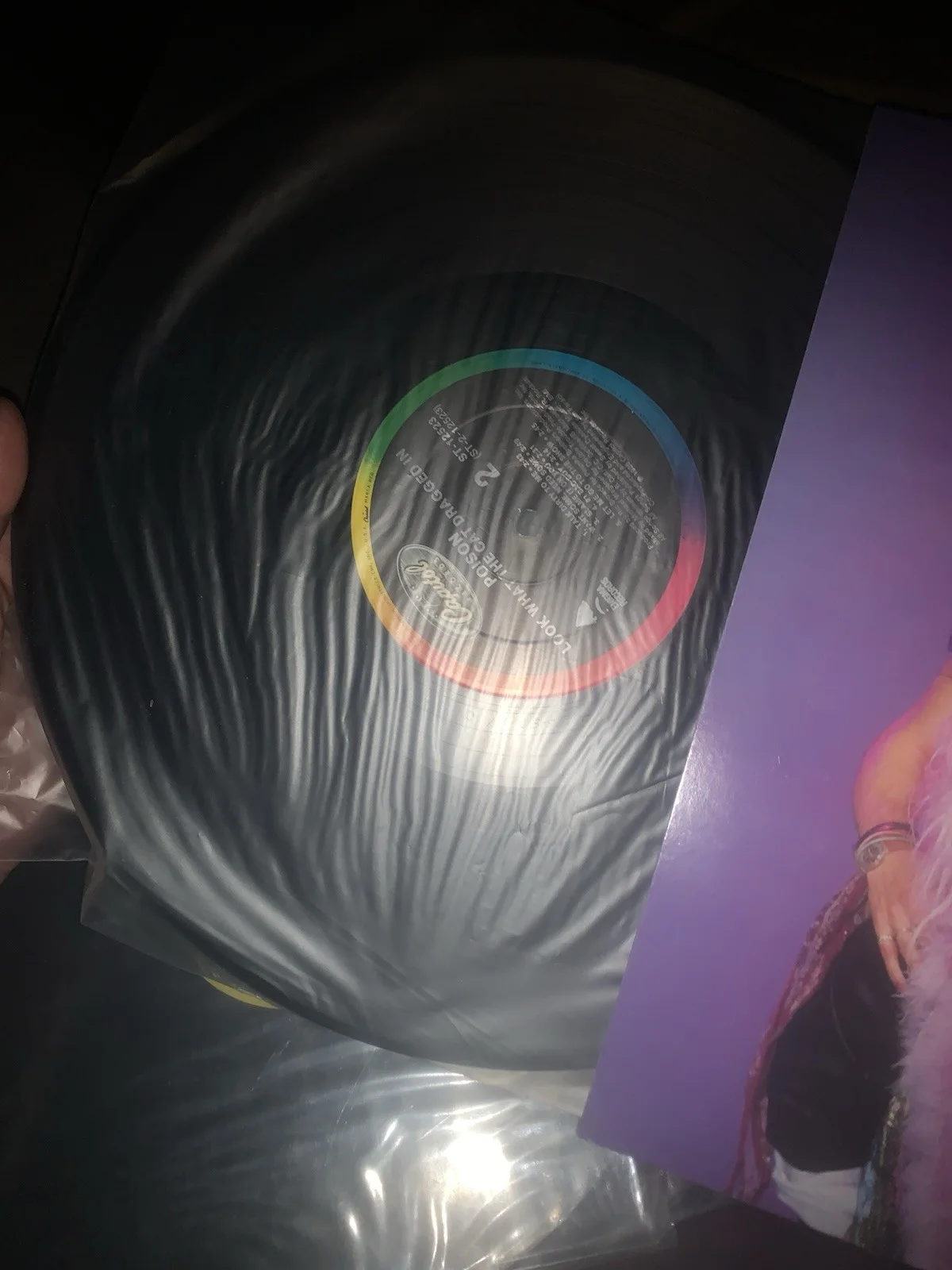 Poison –Look What the Cat Dragged In (1986) Vinyl LP *Mint* Autographed by Band, изображение 4