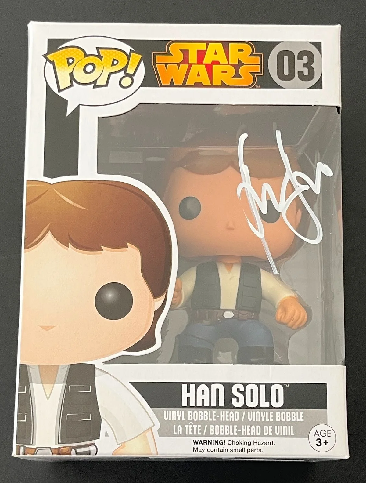 HARRISON FORD SIGNED STAR WARS HAN SOLO FUNKO w/EXACT VIDEO PROOF & BECKETT LOA, image 4