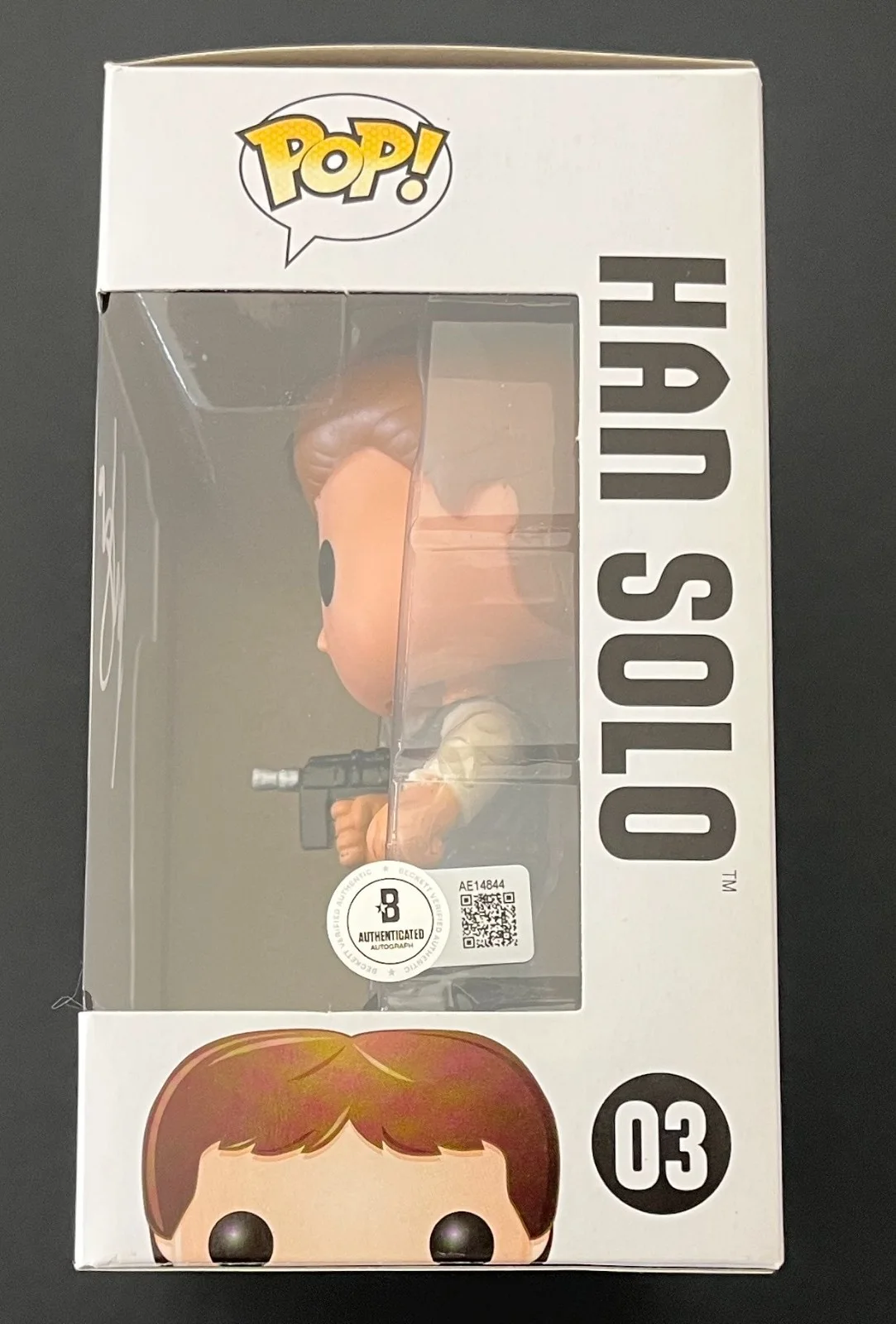 HARRISON FORD SIGNED STAR WARS HAN SOLO FUNKO w/EXACT VIDEO PROOF & BECKETT LOA, image 5