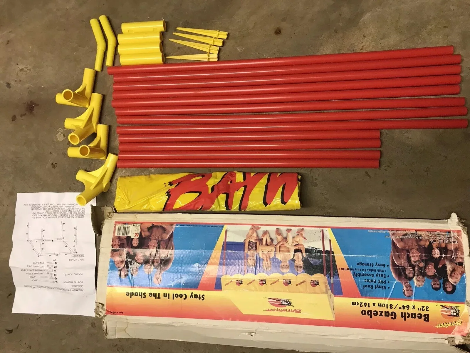 Baywatch Beach Gazebo Play Tent, with David Hasselhoff Lot!!!, изображение 2
